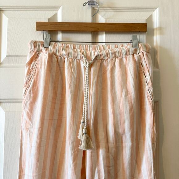 Pact Organic Cotton Pink and White Striped Pants Size M - Picture 5 of 11